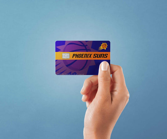 Watercolor phoenix suns midcourt design | credit card sticker | small chip | credit card skin for nursery and home wall decor.
