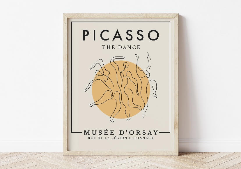 Six-Piece Abstract Picasso Gallery Wall Art Collection