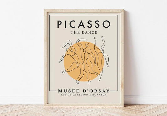 Six-Piece Abstract Picasso Gallery Wall Art Collection