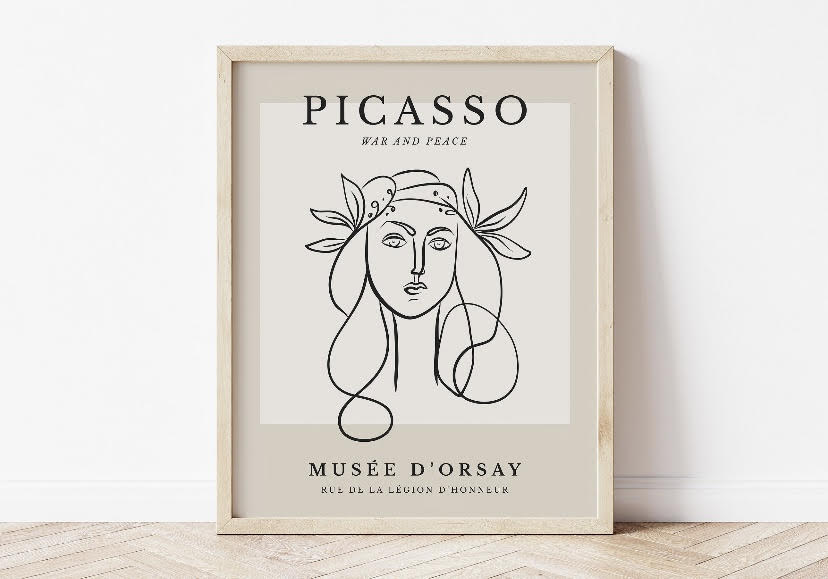 Six-Piece Abstract Picasso Gallery Wall Art Collection