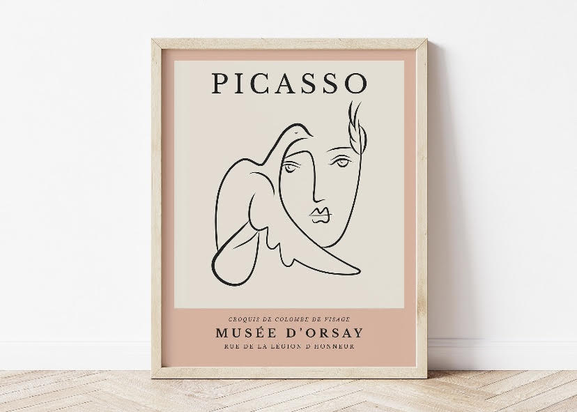 Six-Piece Abstract Picasso Gallery Wall Art Collection