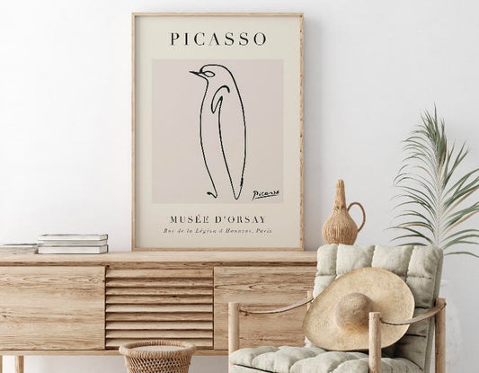 Pablo Picasso Penguin Artwork Print