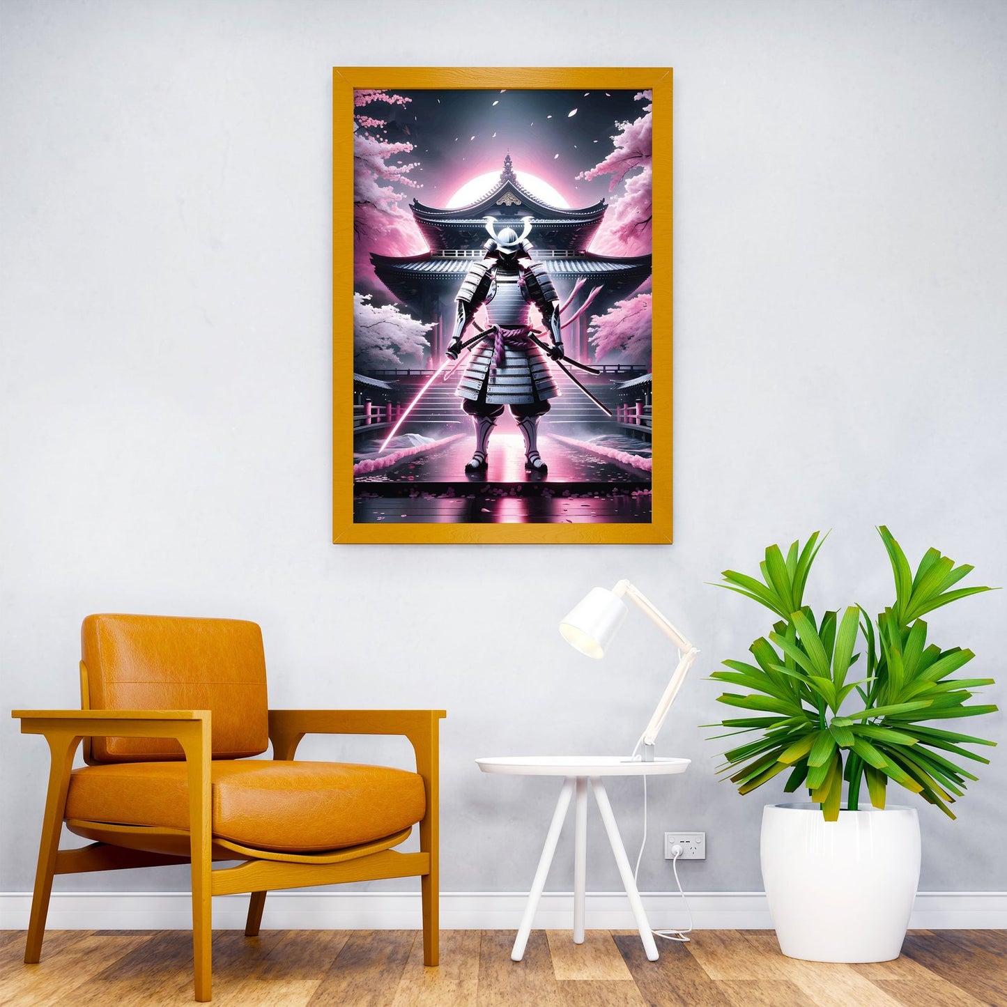 pink samurai fighter Asian Style Poster | Wall A rt for Home & Office | High-Quality Print