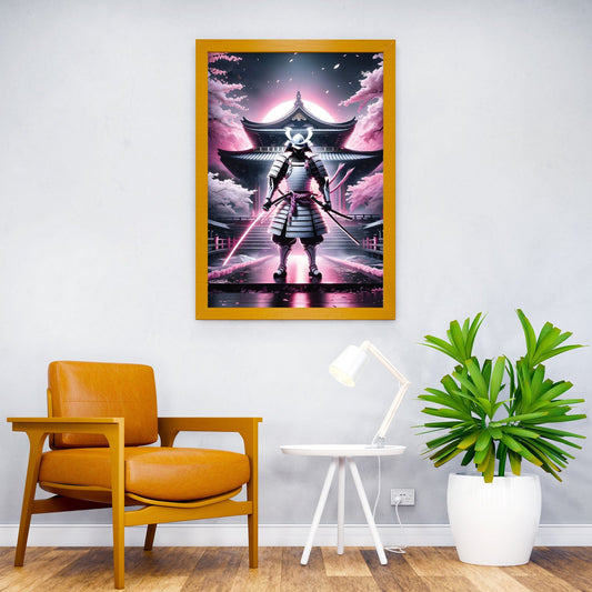 pink samurai fighter Asian Style Poster | Wall A rt for Home & Office | High-Quality Print