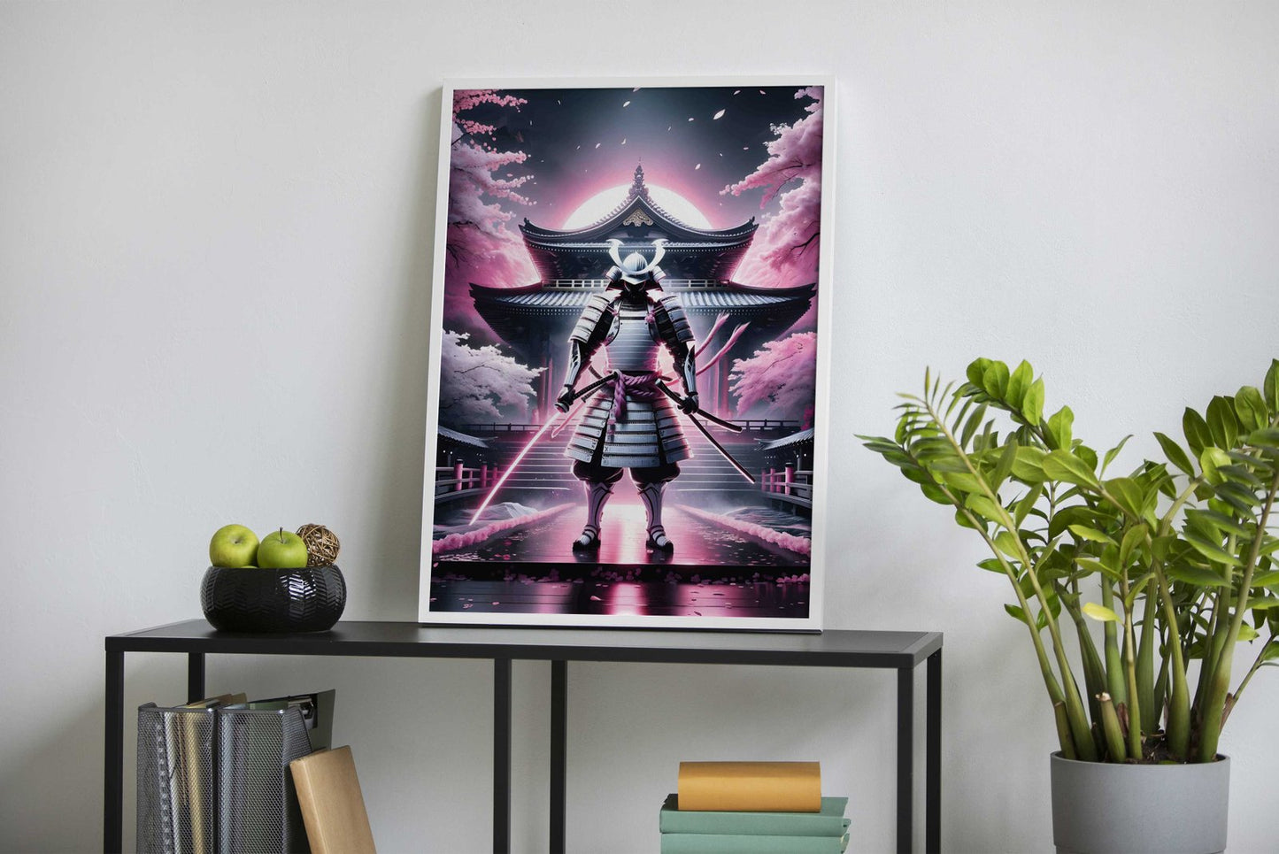 pink samurai fighter Asian Style Poster | Wall A rt for Home & Office | High-Quality Print