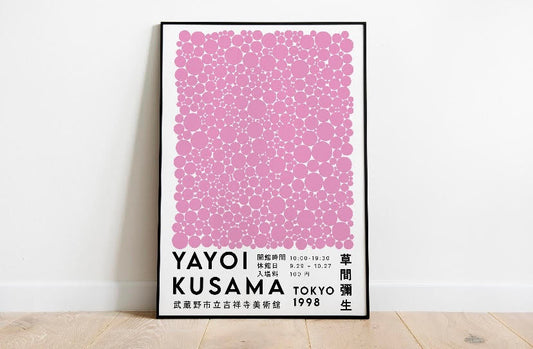 Yayoi Kusama Pink Polka Dot Print