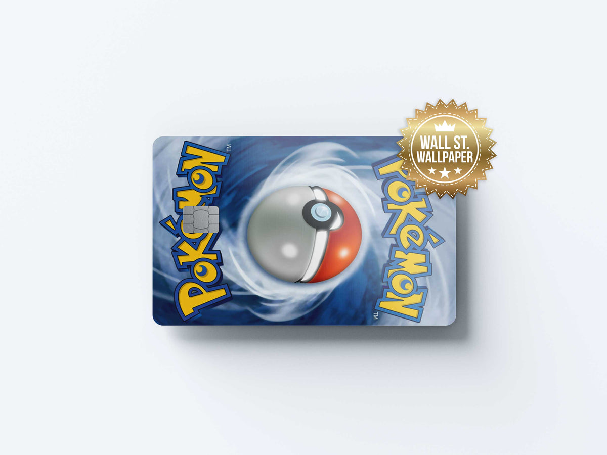 Pokemon Back Side - Premium Vinyl Credit Card Skin Cover by Wonderwallsboutique