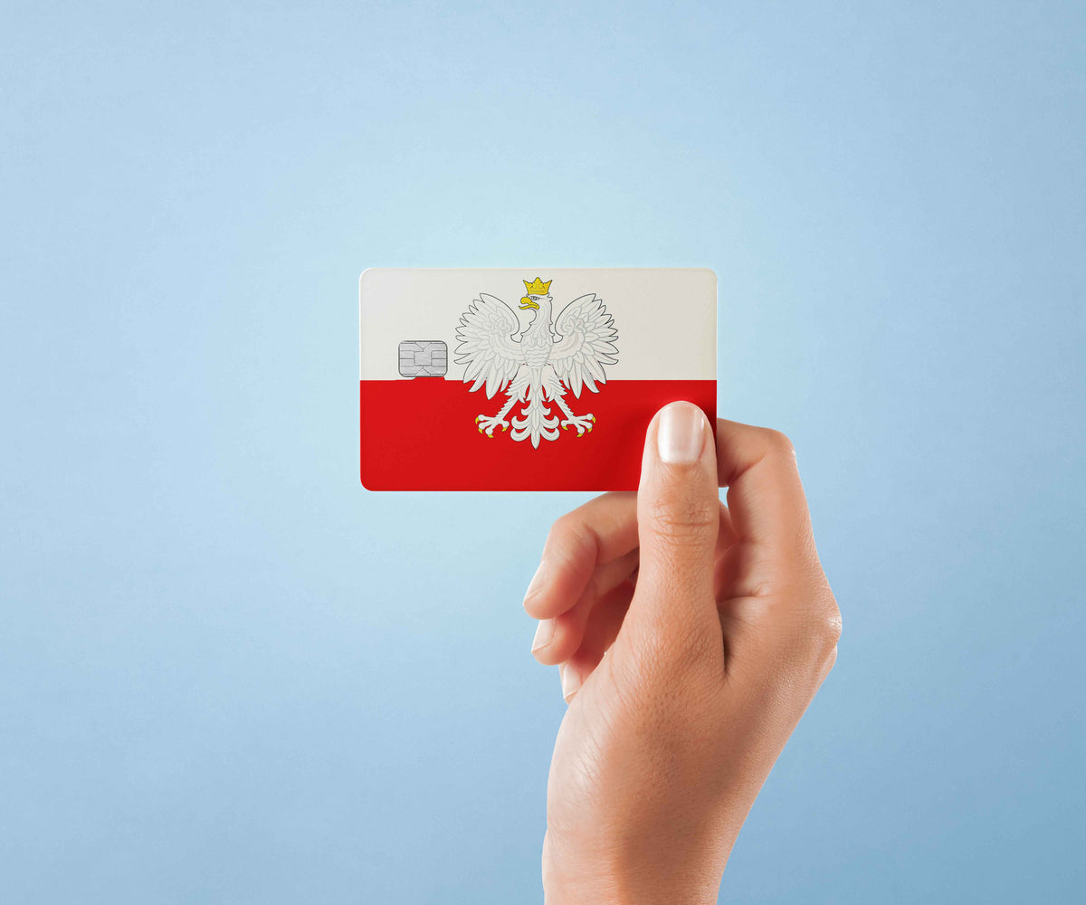 Poland Eagle - Premium Vinyl Credit Card Skin Cover by Wonderwallsboutique