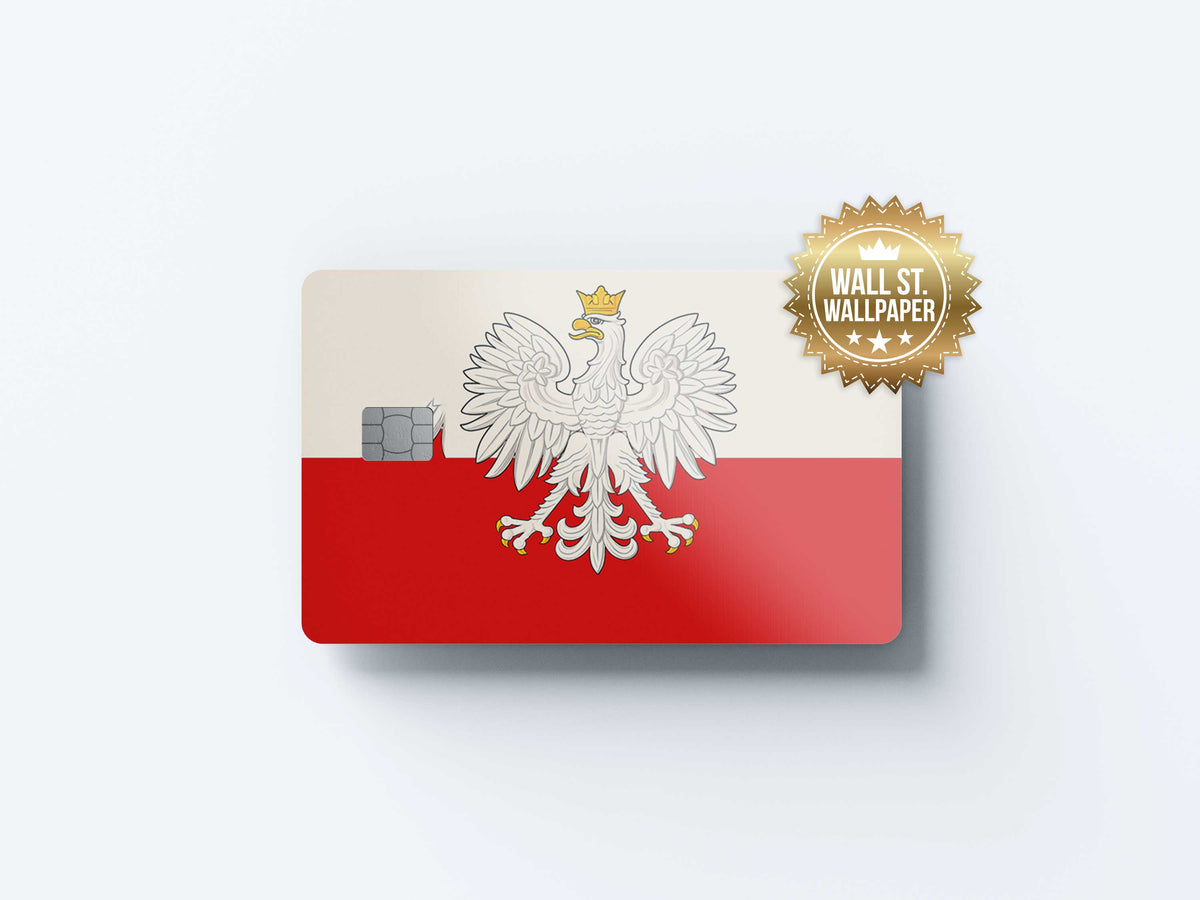 Poland Eagle - Premium Vinyl Credit Card Skin Cover by Wonderwallsboutique