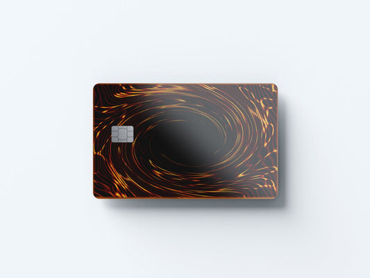 Watercolor portal card design | credit card sticker | small chip | credit card skin for nursery and home wall decor.