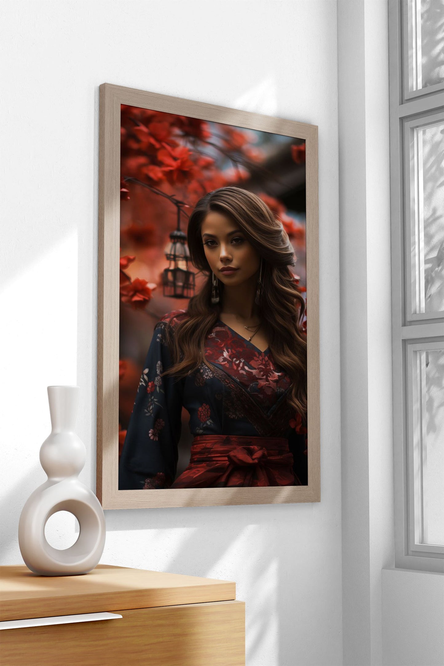 portrait of japanese girl Asian Style Poster | W all Art for Home & Office | High-Quality Print