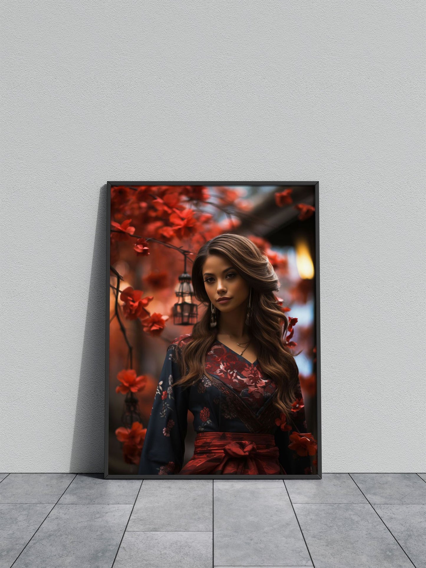 portrait of japanese girl Asian Style Poster | W all Art for Home & Office | High-Quality Print