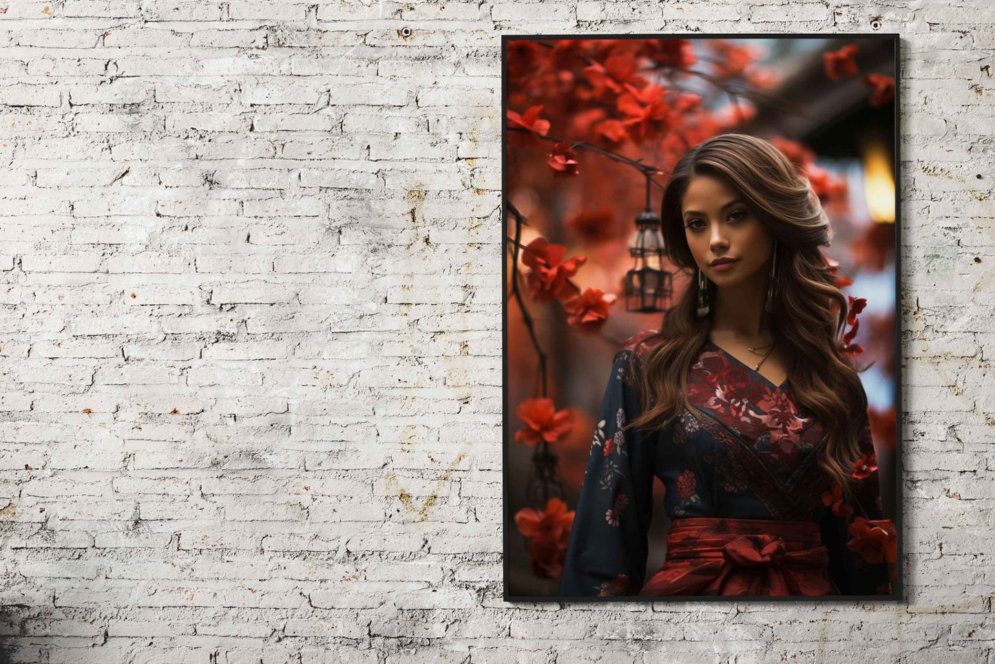 portrait of japanese girl Asian Style Poster | W all Art for Home & Office | High-Quality Print