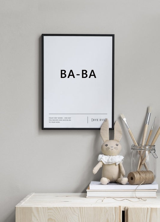 First Words Personal Poster