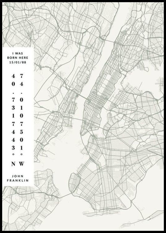 Map No2 Day Green Personal Poster