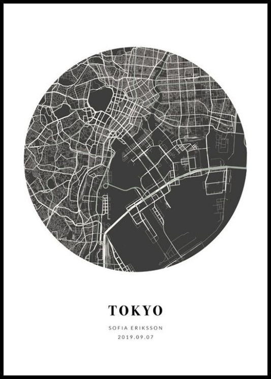 Globe Map Night Personal Poster