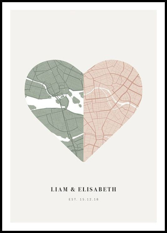 Love Map Dusty Personal Poster