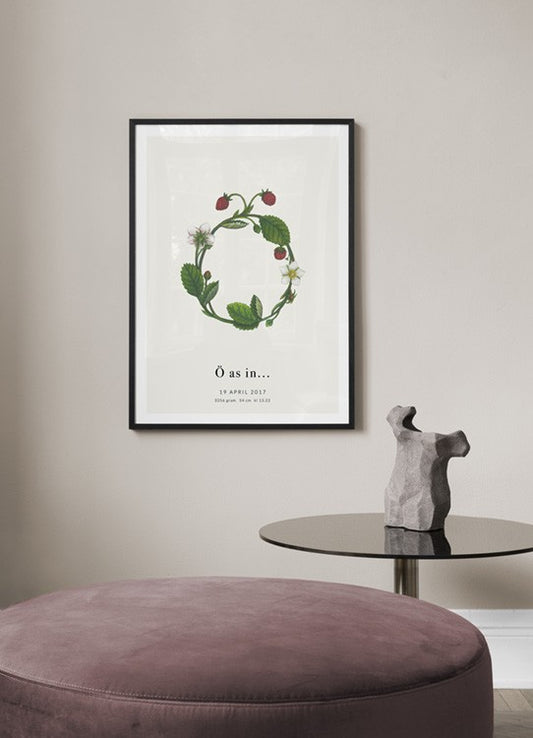 Botanic Letter O Personal Poster