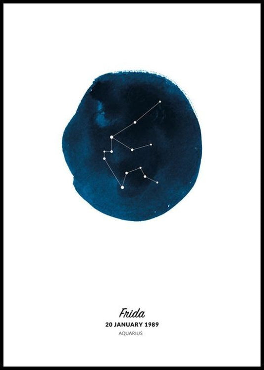 Zodiac Sign Aquarius Personal Poster