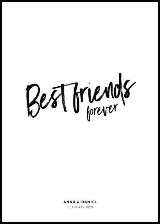 Best Friends Forever Personal Poster