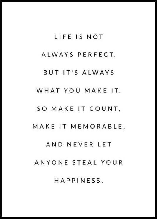 Long Quote Personal Poster