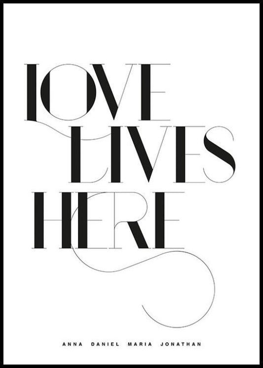 Love Lives Here No1 Personal Poster