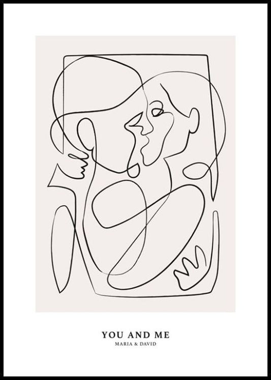 Watercolor abstract figures no2 personal poster for nursery and home wall decor.