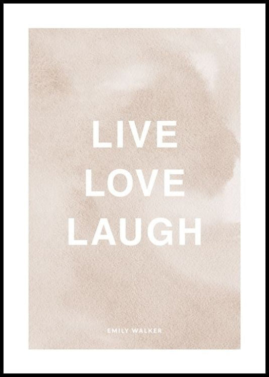Beige Quote Personal Poster
