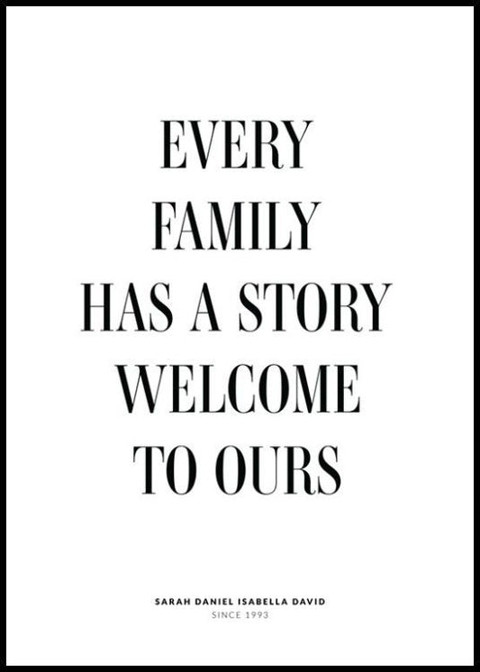 Family Story No2 Personal Poster