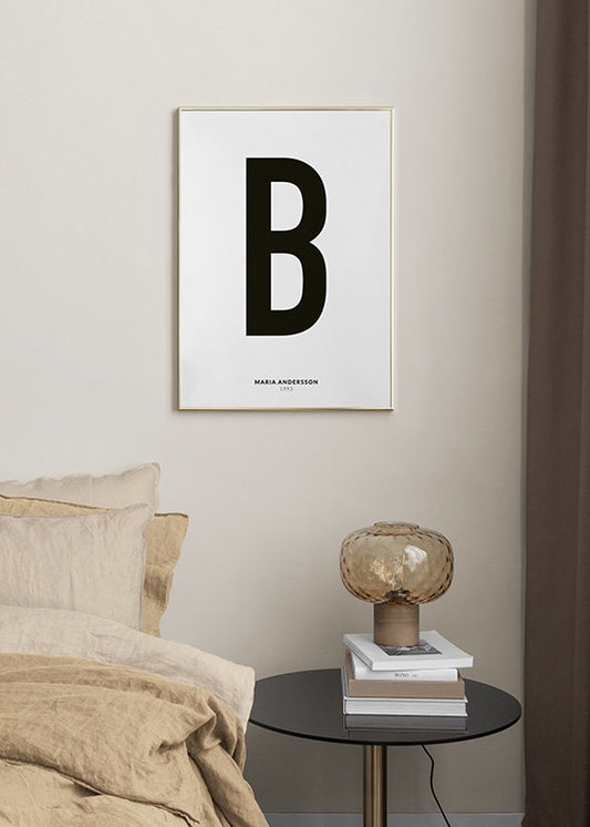 My Letter B Personal Poster