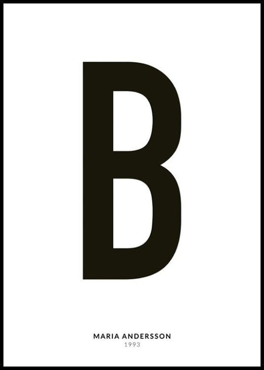 My Letter B Personal Poster