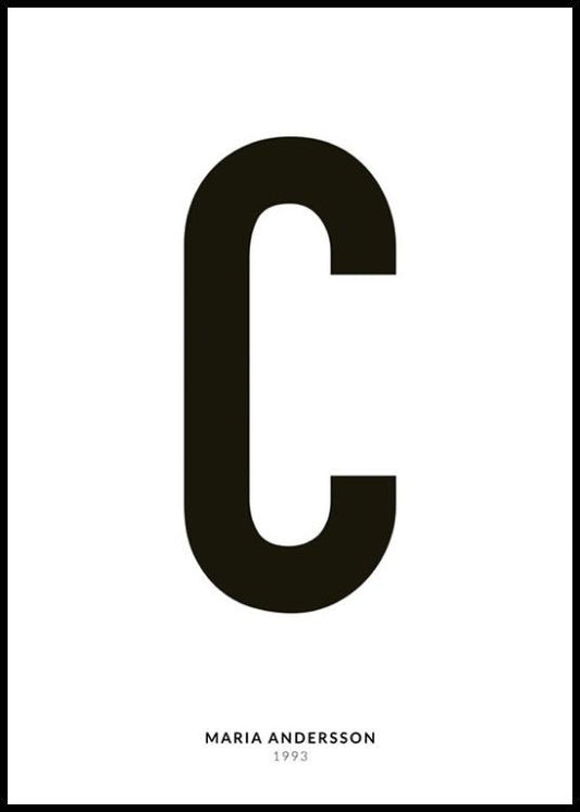 My Letter C Personal Poster