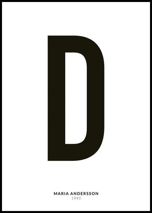 My Letter D Personal Poster
