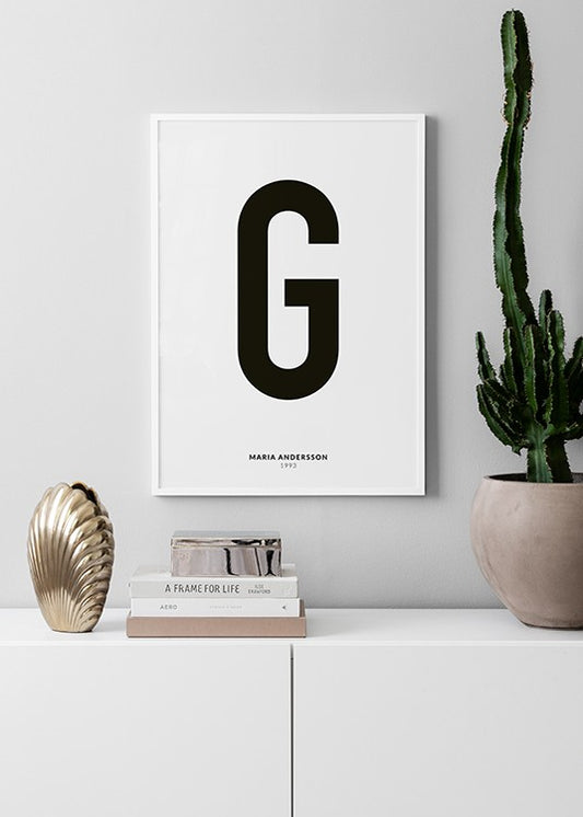 My Letter G Personal Poster