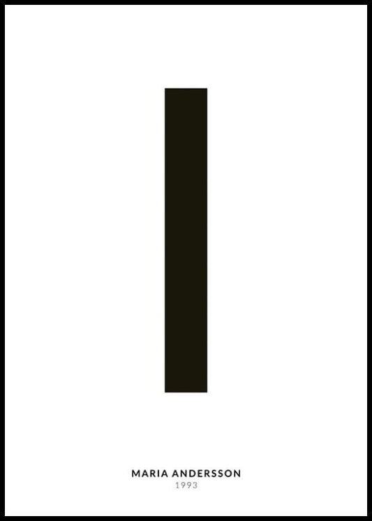 My Letter I Personal Poster