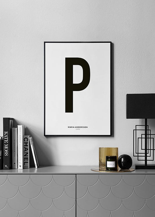 My Letter P Personal Poster