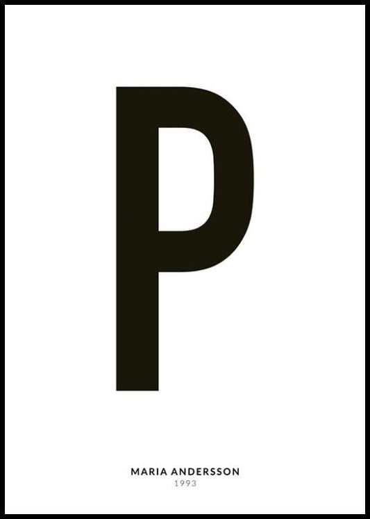 My Letter P Personal Poster