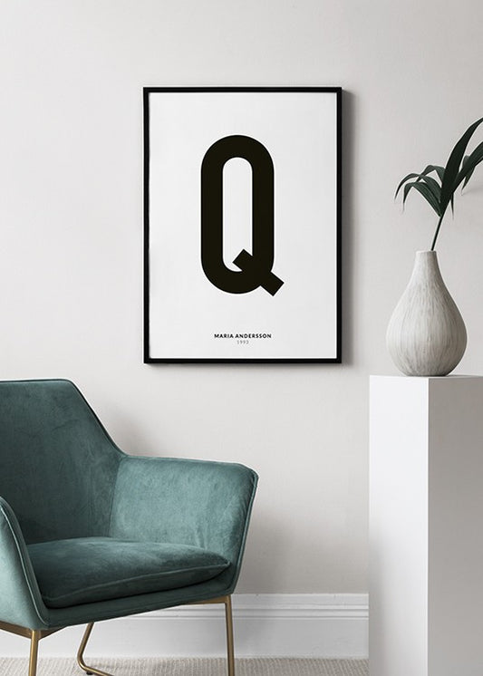 My Letter Q Personal Poster