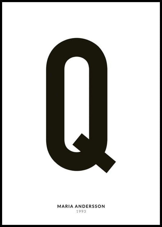 My Letter Q Personal Poster