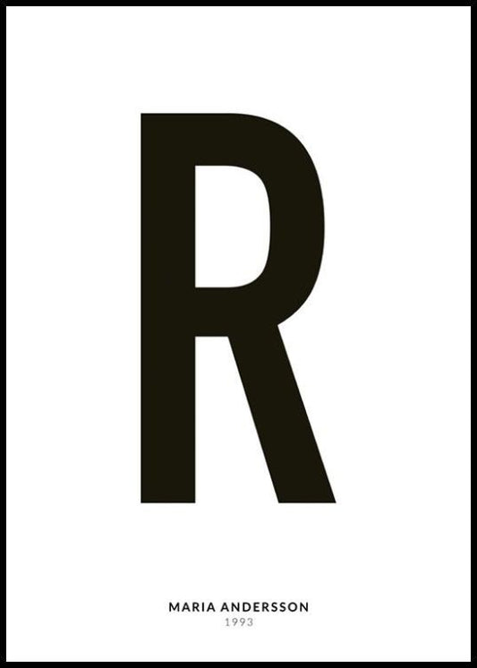 My Letter R Personal Poster