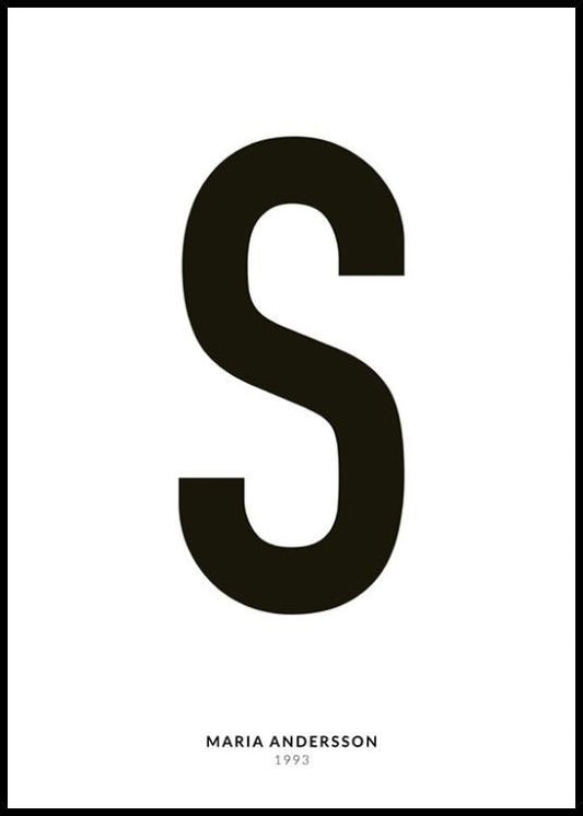 My Letter S Personal Poster