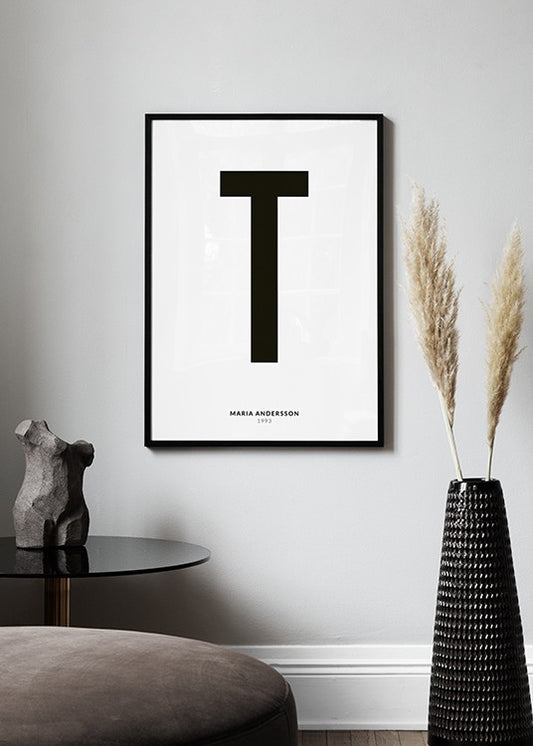 My Letter T Personal Poster