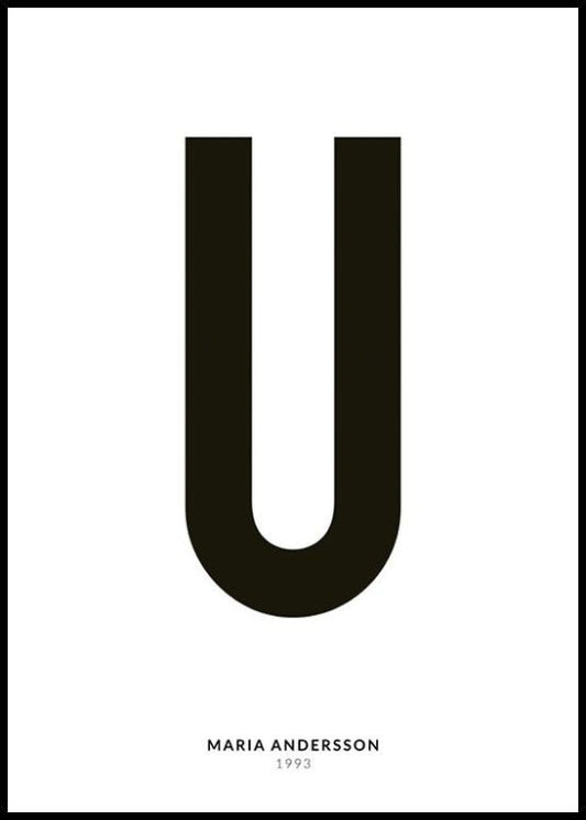 My Letter U Personal Poster
