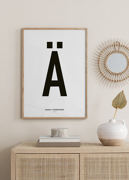 My Letter Ä Personal Poster