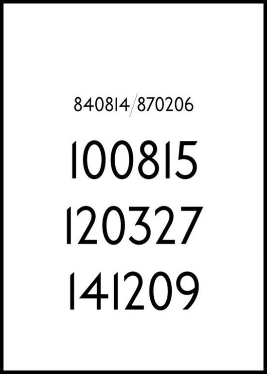 Family Dates Personal Poster