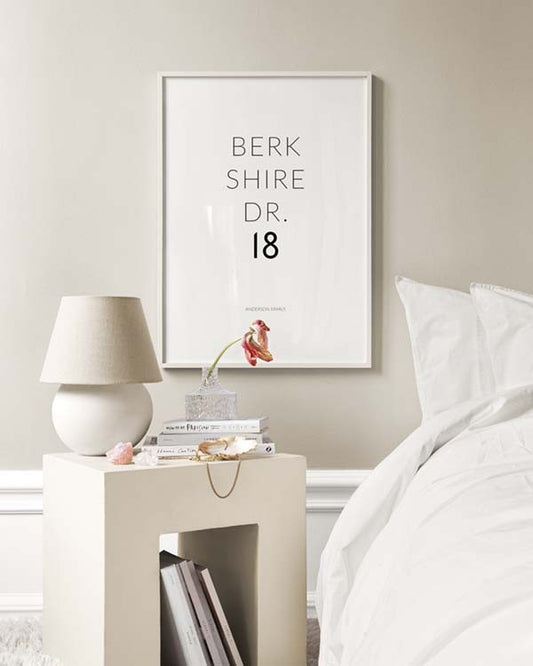 Street Name Family Personal Poster