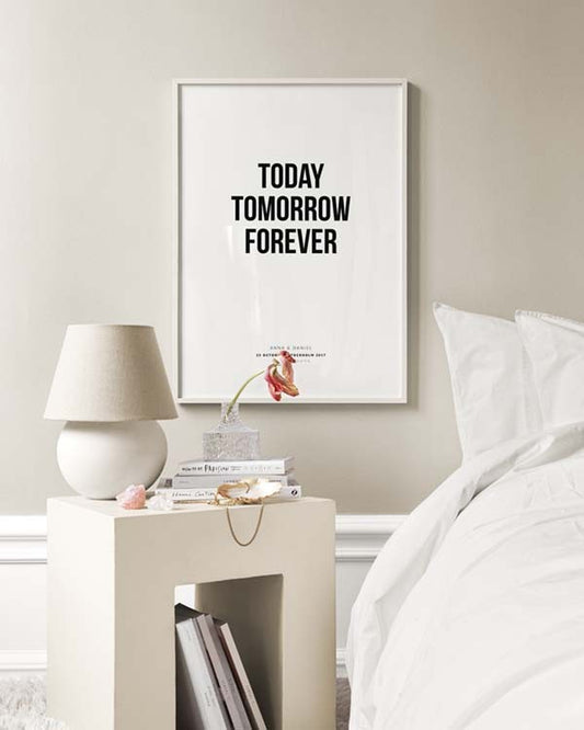 Today Tomorrow Forever Personal Poster