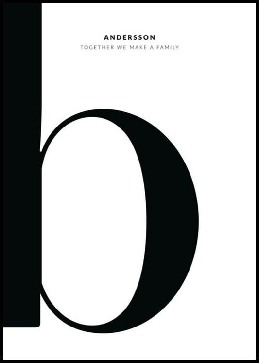 Letter B Personal Poster