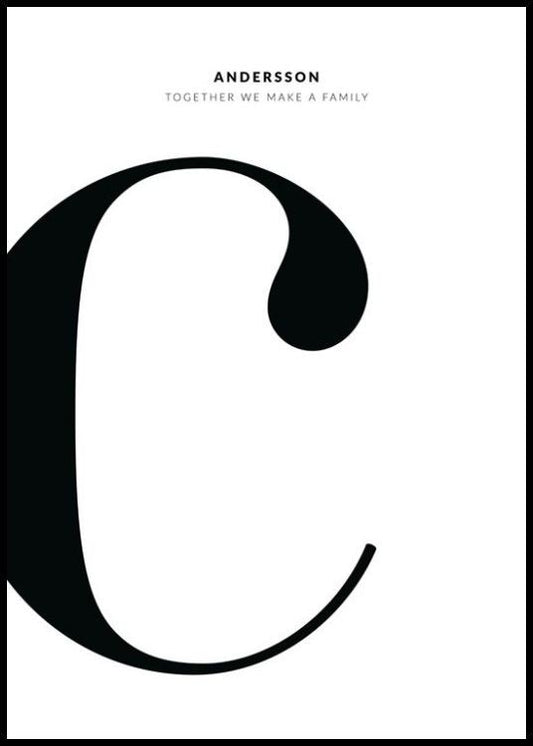 Letter C Personal Poster