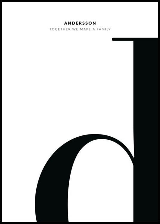 Letter D Personal Poster